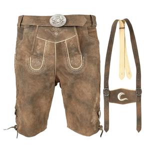 Hosen, Pantalones Cortos Bávaros Trachten de Estilo Alemán, de Alta Calidad, 100% Algodón Felpa para Hombre - Product Image 4