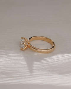 Arin Eternity Band IGI/GIA Oval Lab Grown Diamond 14K Oro Boda Anillo de compromiso Laboratorio Creado Joyería para mujeres - Product Image 3