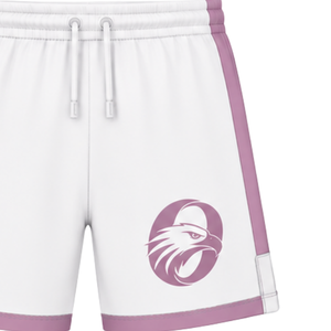Pantalones Cortos de Rugby Blancos y Rosas, Cintura Elástica con Cordón, Uniforme de Equipo Personalizado, Ropa Deportiva Transpirable para Entrenamiento, Ropa Deportiva de Alto Rendimiento - Product Image 3