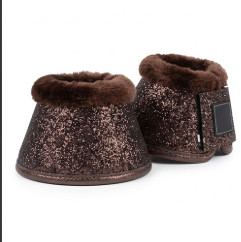 Bottes de protection pour chevaux TAK en cuir synthétique de luxe avec doublure en polaire et panneaux scintillants pour la protection des jambes - Product Image 3