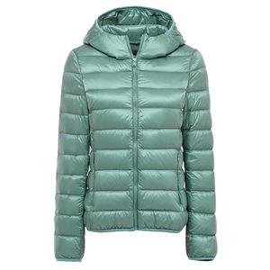 Chaqueta Acolchada con Capucha para Mujer, al por Mayor, OEM, Manga Larga, Abrigo de Invierno, Cierre de Cremallera, Grosor Estándar, Unisex, Nailon - Product Image 6