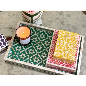 Custom Ramadan <b>EID</b> Mother of Pearl Inlay Handmade Storage Craft Wooden Box Mother of Pearl Black <b>Boxes</b> Handmade in Viet Nam - Product Image 4