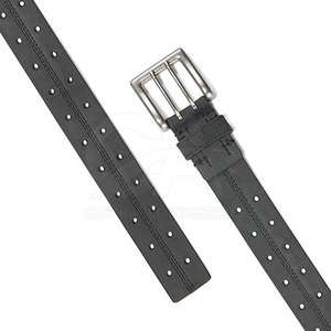 Ceintures en cuir véritable de qualité supérieure, sangle réglable, boucle robuste, finition lisse, personnalisation de la marque, vente en gros, articles de mode - Product Image 3