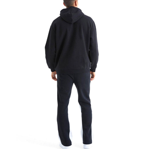 Sweatpants For <b>Men</b> Breathable Fabric Elastic Waist Oversize Washed Sweat <b>Men's</b> Pants High Quality Light <b>Brown</b> Color Street Style - Product Image 2