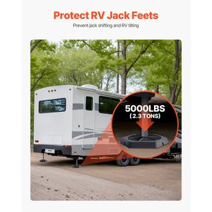 Set di 4 Cuscinetti Livellanti per Camper, Ogni Cuscinetto con Capacità di 5000 Libbre, Ampia Superficie, Stabilizzatore per Rimorchio, Accessorio Esterno Essenziale - Product Image 1