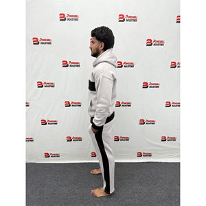 Conjunto de Sudadera con Capucha y Pantalones Deportivos para Hombre, Ecológico, de Felpa Francesa Suave, Grueso, Transpirable, Informal - Product Image 4