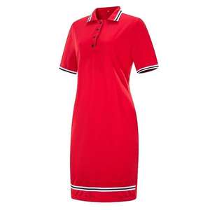 Elegante Vestido Polo a Rayas con Cuello para Mujer - Vestido Mini Informal para Uso Diario - Ropa Femenina con Logotipo Personalizado - Product Image 5