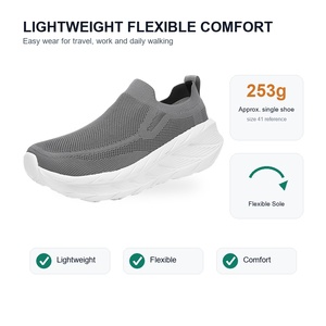Nouvelles Chaussures de Marche Orthopédiques 2026 pour Seniors à Bout Large, Tricot Extensible Extra Large, Antidérapantes et Respirantes, Baskets OEM ODM - Product Image 6