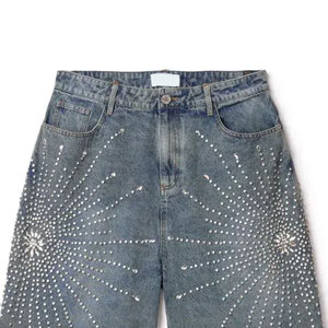 Pantalones Cortos de Algodón con Pedrería para Hombre, Diseño Brillante, Estilo Urbano, para Verano, Precio Accesible - Product Image 3
