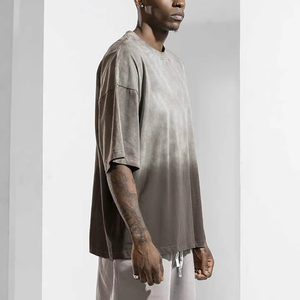 Camiseta Ringer Vintage Personalizada de 250 GSM, Estilo Urbano Oversize, 100% Algodón Pesado, Efecto Desgastado por el Sol y Lavado Ácido - Product Image 2