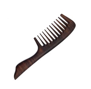 Peigne à barbe en bois de qualité supérieure pour hommes, accessoire portable de toilettage et d'entretien de la barbe, artisanat naturel - Product Image 4