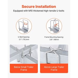 Guide per Rimorchio Barca Regolabili da 40 Pollici, 2 Pezzi, in Acciaio ad Alta Durezza, Design Premium per un Facile Trascinamento - Product Image 3