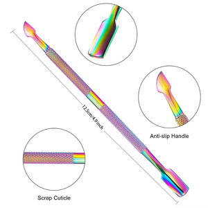 Stainless Steel & PU Leather Luxurious Professional Manicure Pedicure Tools Kit 3-Piece <b>Set</b> - Product Image 4