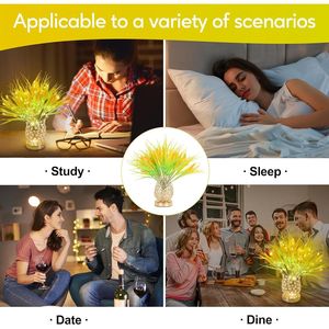 Lampada a Fiore Ricaricabile da 18 Pollici con Touch Screen, 3 Colori Dimmerabili, Regalo di Compleanno per Donne e Mamme, Decorazione con Steli di Grano, Luci per Matrimoni - Product Image 2