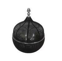 Cloche alimentaire suspendue en acier inoxydable avec base décorative, dôme de service pour cuisine, couvercle de buffet, couvercle de plat suspendu pour extérieur