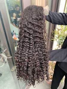 Cheveux Remy Frontal 13x4 eurasiens bouclés couleur personnalisée cheveux humains vietnamiens 100%, ,100% cheveux non traités en cheveux humains - Product Image 1