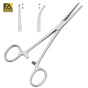 คีมหนีบห้ามเลือด Crile แบบปลายแหลม ฟันหนู 1x2 ฟัน ตรง อุปกรณ์ผ่าตัด ได้รับการรับรองมาตรฐาน CE ระดับ I แบบใช้มือ - Product Image 1