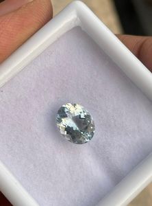 Corte ovalado de aguamarina, piedra natural de aguamarina limpia para uso en joyería. - Product Image 3