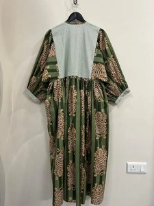 Tiger Digital Print 100% Cotton Midi Dress Summer Casual Dress - Product Image 5