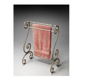 Soporte de metal funcional para toallas, organizador de baño con múltiples barras para toallas, ropa y mantas - Product Image 1