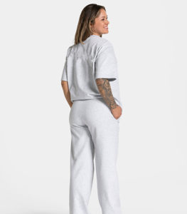 Pantalones deportivos personalizados para mujer, pantalones de pierna ancha, cintura alta, con cordón ajustable, elásticos, ligeros, holgados, para mujer - Product Image 2