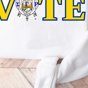 เสื้อยืดพิมพ์ลายแฟชั่น Sigma Gamma Rho VOTE ผ้าฝ้าย แขนยาว สไตล์ลำลองสำหรับผู้หญิง ลายกราฟิกตัวอักษรกรีก สตรีทแวร์ แบบสั่งทำ - Product Image 6