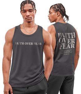 Camiseta sin mangas de algodón holgada para hombre, para entrenamiento y running, OEM, personalizada, al por mayor - Product Image 1