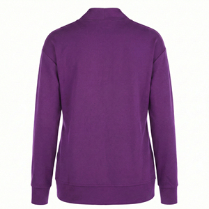 Wholesale Women Nursing Uniform V Neck Stretch Scrub Jacket Zipper Closure Ribbed Hem <b>Athletic</b> Customizable Design Scrub Jackets - Product Image 3