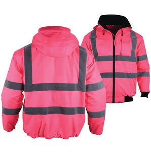 Veste de sécurité haute visibilité, vêtements de travail de sécurité, imperméable avec bandes réfléchissantes pour les travailleurs de sécurité routière, veste pour homme - Product Image 2