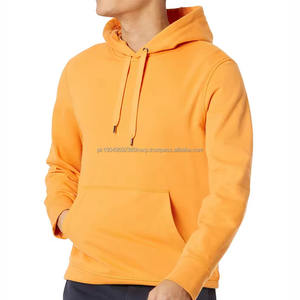 Sweat-shirt pour homme en couleur orange unie, design 2025, vêtements d'extérieur pour homme, avec logo et design personnalisés, produit à la vente chaude - Product Image 6