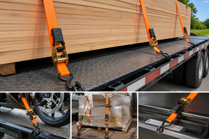 Correa de Amarre de Poliéster Premium de 25 mm con Ganchos en S, 5 m, 800 kg, Fabricación Personalizada OEM, Directo de Fábrica - Product Image 2