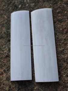 SANIYA HANDICRAFT Premium Camel Bone Knife Handle Materiales de hueso blanco de alta calidad Estilo animal pulido para artesanías naturales - Product Image 4