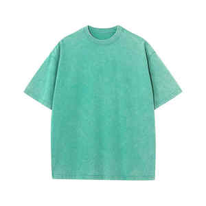 Camiseta de hombre transpirable de algodón 100% ligera con estampado y lavado ácido, de corte holgado, estilo urbano, superventas - Product Image 6