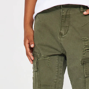 Pantalon en jean décontracté pour garçons, design tendance, couleur durable, avec logo personnalisé, prix usine, pas cher - Product Image 2