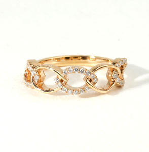 Bague en or massif 10K/14K/18K avec diamant de laboratoire rond certifié IGI, couleur DEF, clarté VVS/VVS, forme marquise torsadée, certifiée IGI - Product Image 3