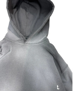 Women's Oversized Hoodie Distressed Acid Wash Pullover <b>Drop</b> Shoulder Sweatshirt with <b>Sun</b> faded Effect - Product Image 3