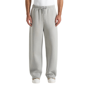 Mens Full <b>Zip</b> Hooded Tracksuit With Wide Leg <b>Trousers</b> Drawstring Waist Ribbed Cuffs Relaxed Two 2 Piece Wholesale Custom OEM Set - Product Image 4