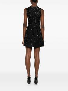 Robe élégante courte à paillettes et perles, col en V, luxe, avec demi-manches, pour soirées, bals de promo, motif floral - Product Image 5