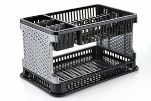 Premium 2-Tier Kitchen <b>Dish</b> Drying <b>Rack</b> with Drain Tray & Utensil Holder – Space Saving Organizer - Product Image 6