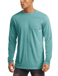 Custom Men Long Sleeve T Shirt Blank Casual Sport Workout Top Plain Navy Blue <b>Athletic</b> Shirt - Product Image 5