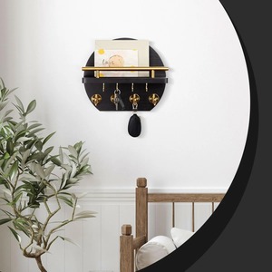 Luxury Black <b>Key</b> Holder <b>Hook</b> With Storage <b>For</b> Perfume And Fragrance Bottle Display Storage And Mail And Letter Storage - Product Image 3