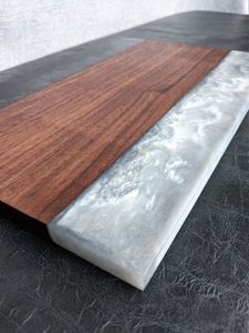 เขียงไม้เรซิ่นลายแม่น้ำสไตล์รัสติก เขียงไม้เคลือบอีพ็อกซี่ทันสมัยสำหรับห้องครัวร่วมสมัย - Product Image 2