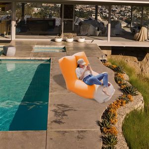 Portable <b>Inflatable</b> Lounger Air <b>Sofa</b> Chair with Organizing Bag Waterproof and Anti-Leaking for Backyard Lakeside Beach Travel - Product Image 3