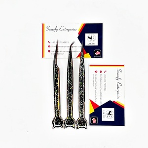 Pince à cils Somofy Enterprises en acier inoxydable, pointe lisse, prise parfaite, conception de précision pour les cils inférieurs, longueur 10 mm - Product Image 3