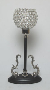<b>Top</b> Selling <b>Crystal</b> Metal Votive Tea Light Candle Holder Classic Style Fabulous Design Nickel Finishing Votive Candle Holder - Product Image 2
