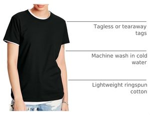 <b>Women's</b> <b>Black</b> Crew Neck Short Sleeve Regular Fit Cotton Jersey T-<b>Shirt</b> Casual Solid Color All Seasons Breathable - Product Image 6