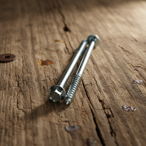 Tornillos de Cabeza Hexagonal de Alta Resistencia para Madera, Acero al Carbono Zincado, Métrico/Pulgada, DIN/ANSI Clase 4.8 6.8, Marca PDC, Rosca Parcial - Product Image 1