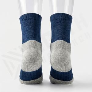 Chaussettes de course légères en laine mérinos, rembourrées, respirantes, anti-humidité, durables, couleur personnalisée, douces, par paire - Product Image 2