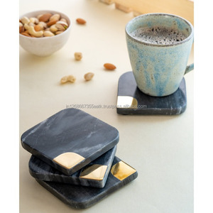 Sous-verres carrés en marbre faits à la main, modernes et écologiques, diamètre 300 mm, épaisseur 5 mm, pour la décoration de table - Product Image 6