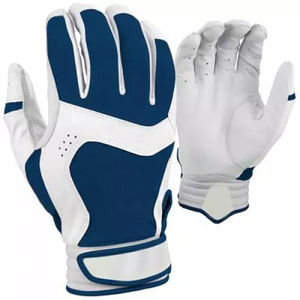 Gants de frappeur de baseball et softball pour hommes, 100 % cuir de vachette véritable, qualité supérieure, personnalisables, manchette courte, vente chaude - Product Image 1